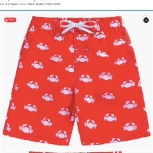 Boys Swim Trunks, size 5-6 (NEW WITH TAGS)